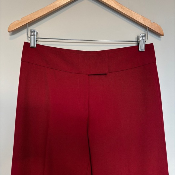 Jacob Size 5/6 Trousers Red Wide Leg Pants Business Chic Office Holiday Party - Picture 4 of 10